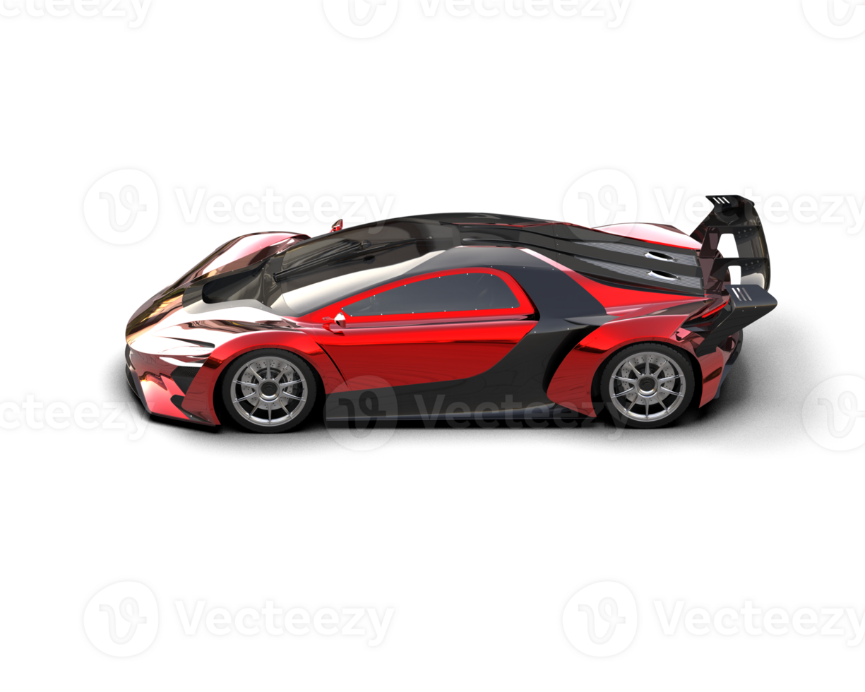 Realistic sport car isolated on background. 3d rendering - illustration png
