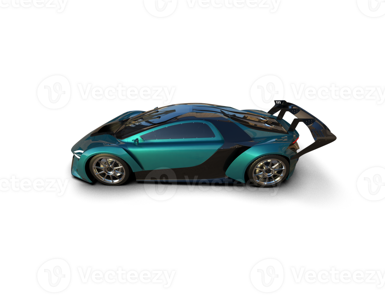 Realistic sport car isolated on background. 3d rendering - illustration png