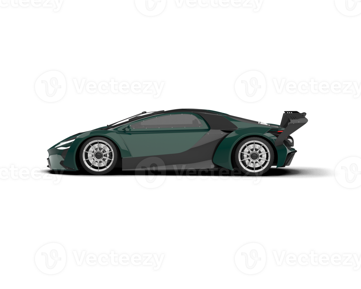 Realistic sport car isolated on background. 3d rendering - illustration png
