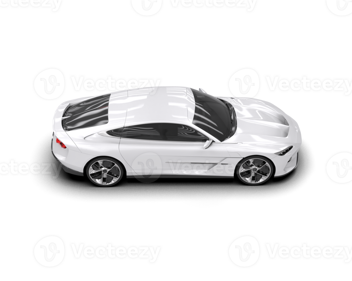 Realistic sport car isolated on background. 3d rendering - illustration png