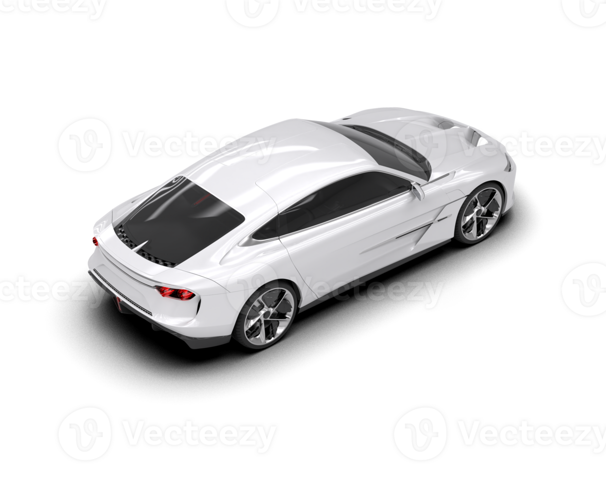 Realistic sport car isolated on background. 3d rendering - illustration png