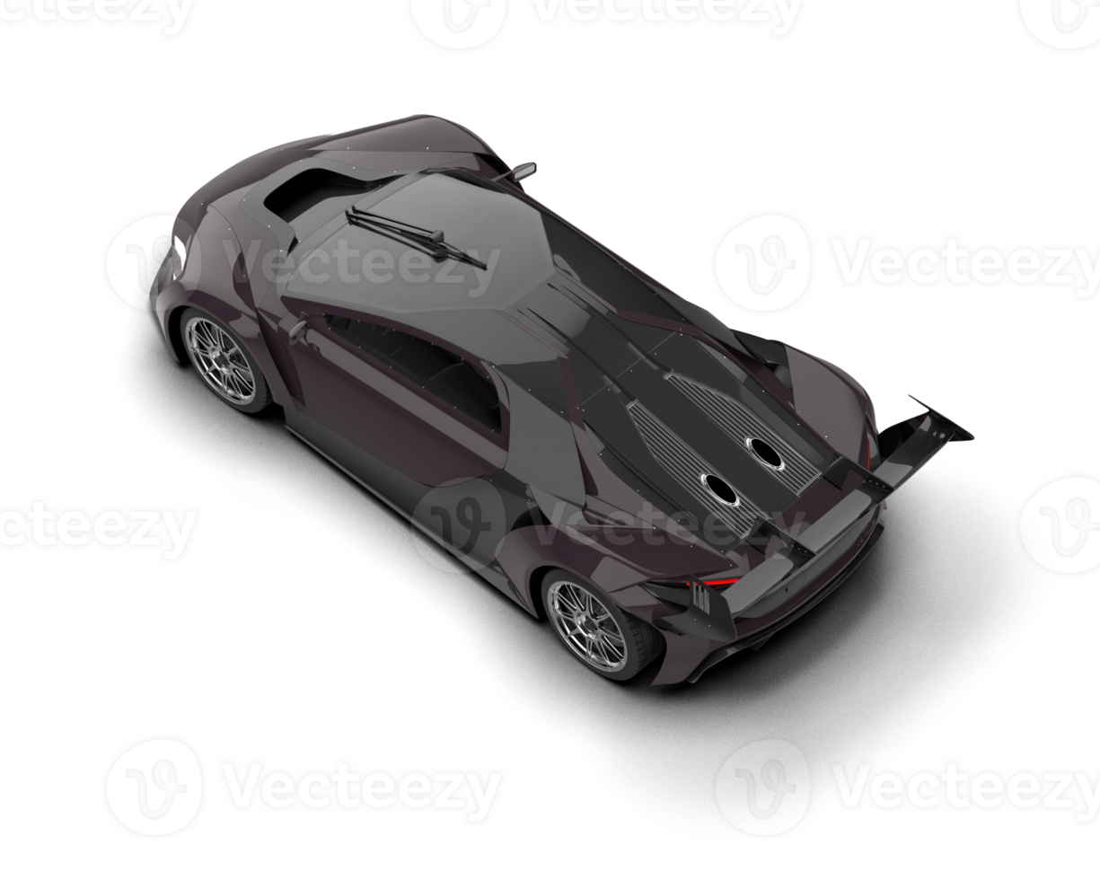 Realistic sport car isolated on background. 3d rendering - illustration png