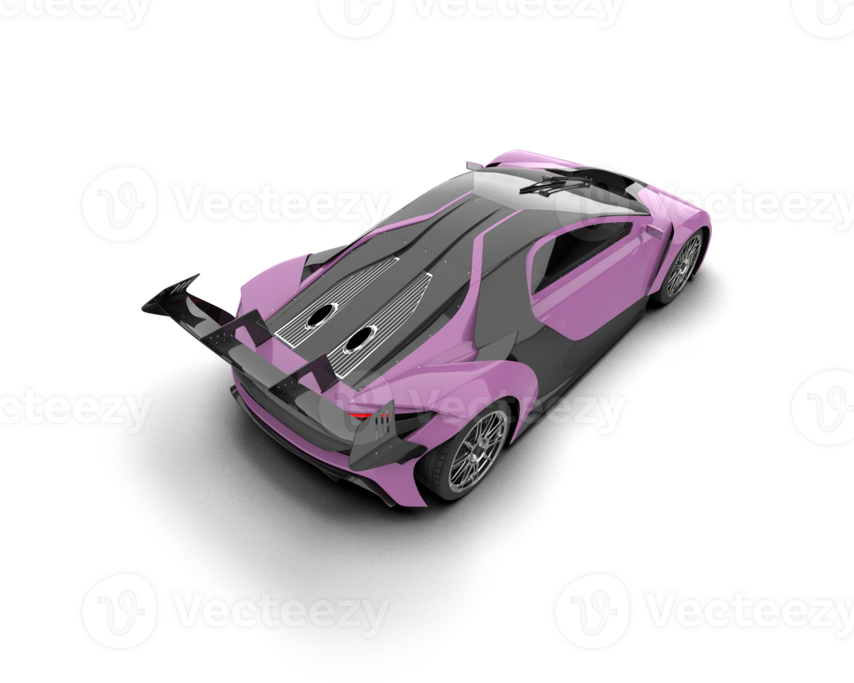Realistic sport car isolated on background. 3d rendering - illustration png