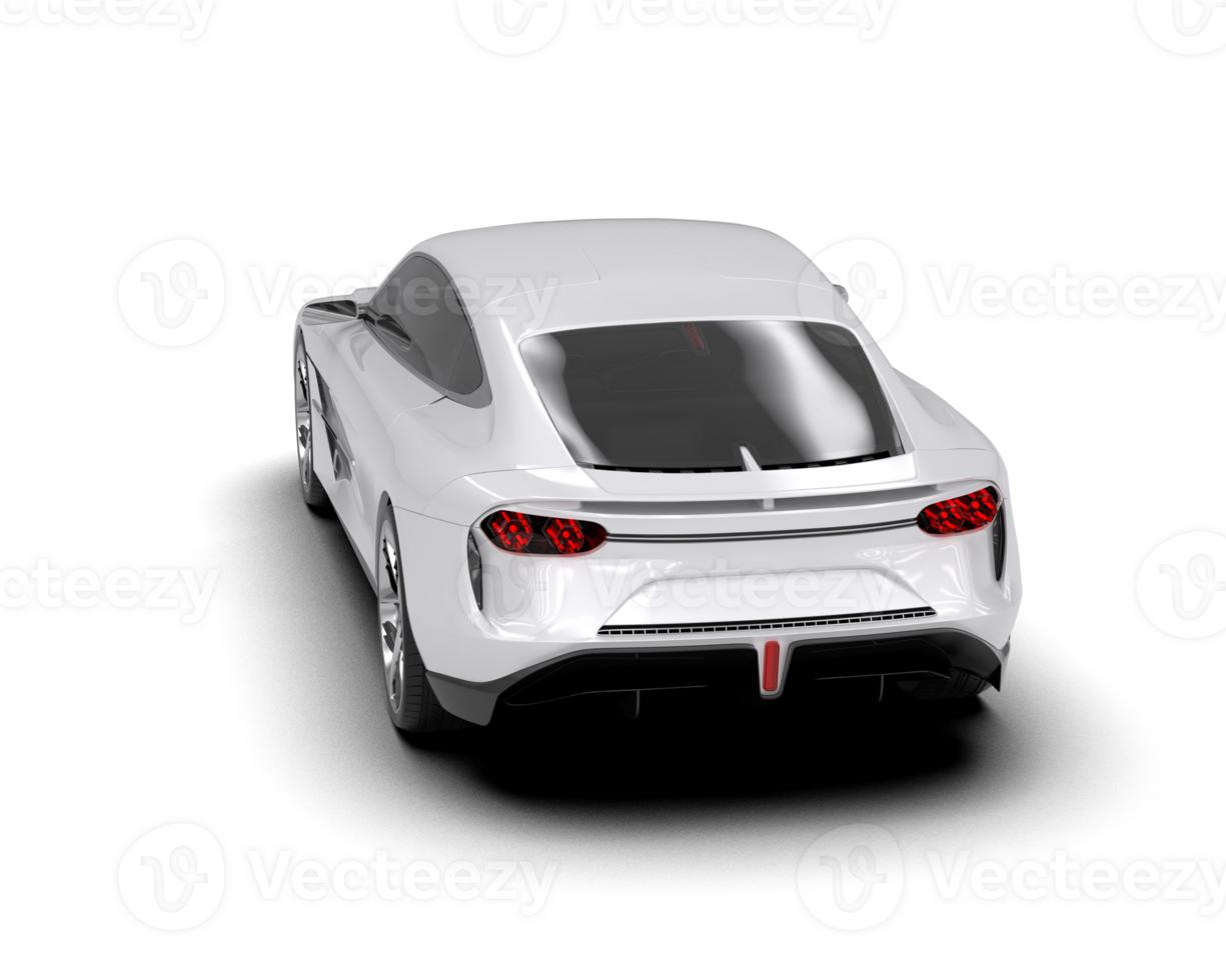 Realistic sport car isolated on background. 3d rendering - illustration png