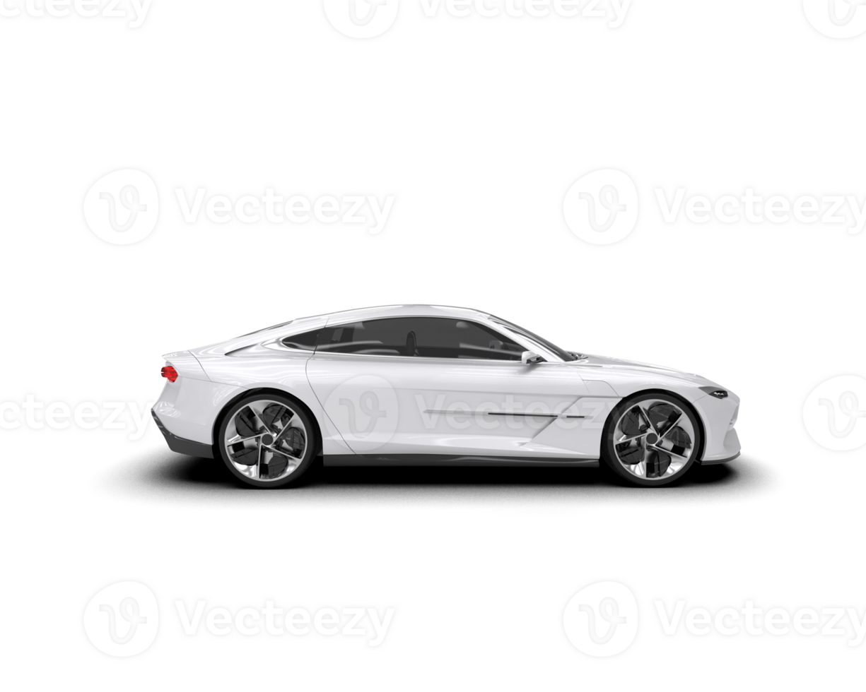 Realistic sport car isolated on background. 3d rendering - illustration png