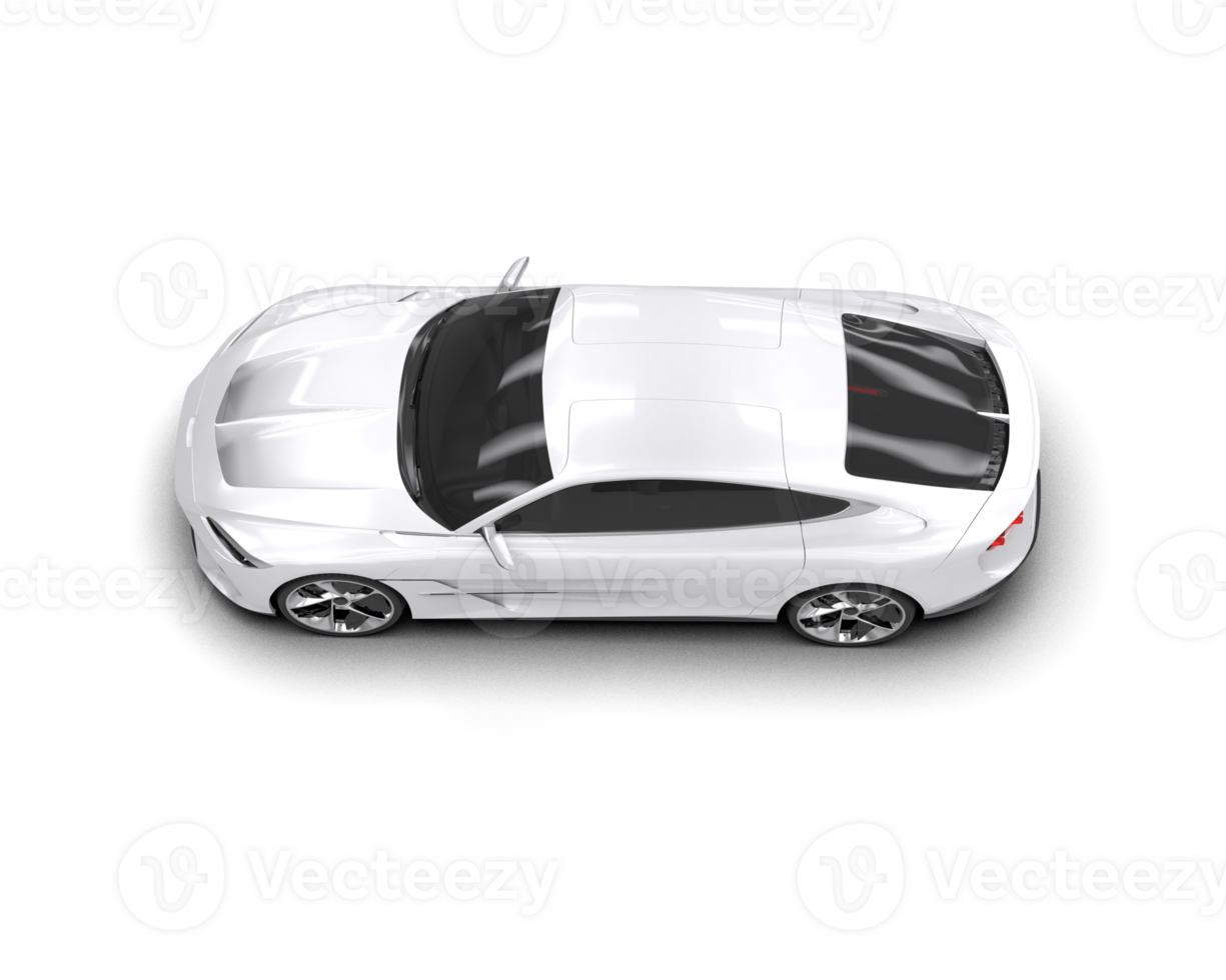Realistic sport car isolated on background. 3d rendering - illustration png
