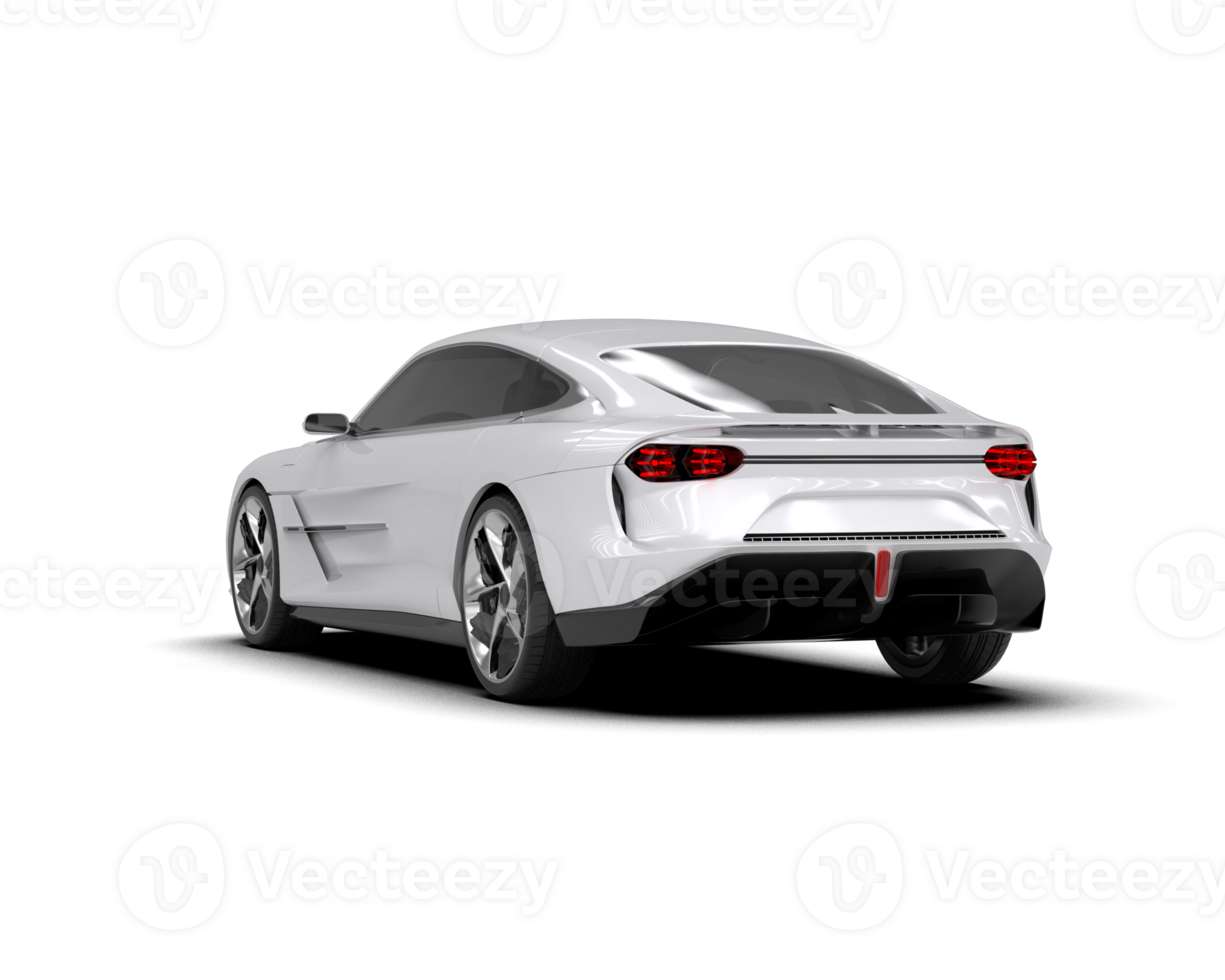 Realistic sport car isolated on background. 3d rendering - illustration png