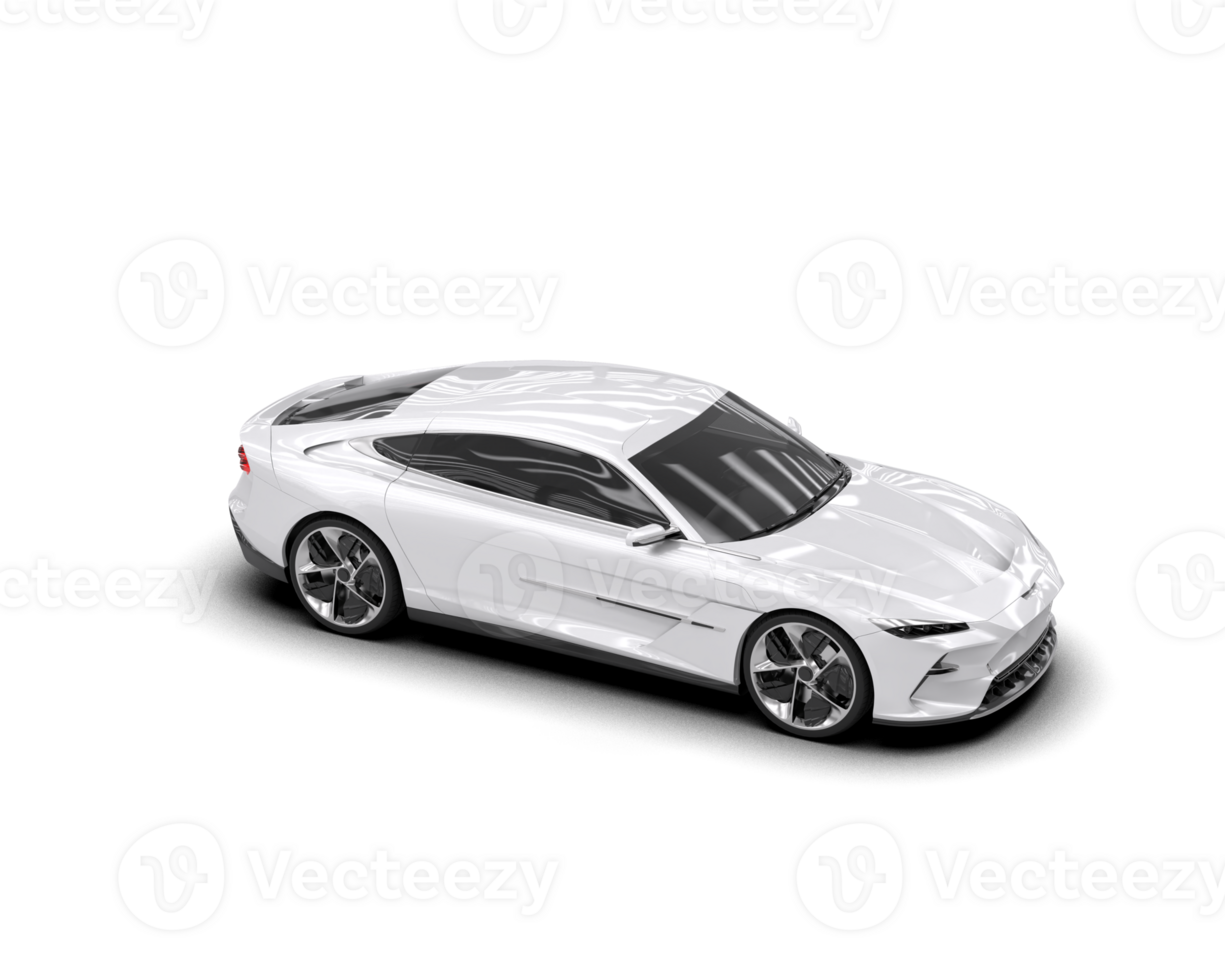 Realistic sport car isolated on background. 3d rendering - illustration png