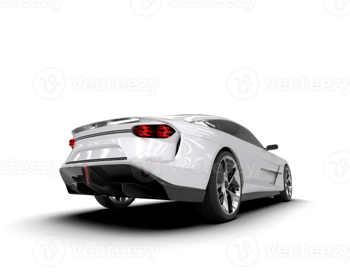 Realistic sport car isolated on background. 3d rendering - illustration png