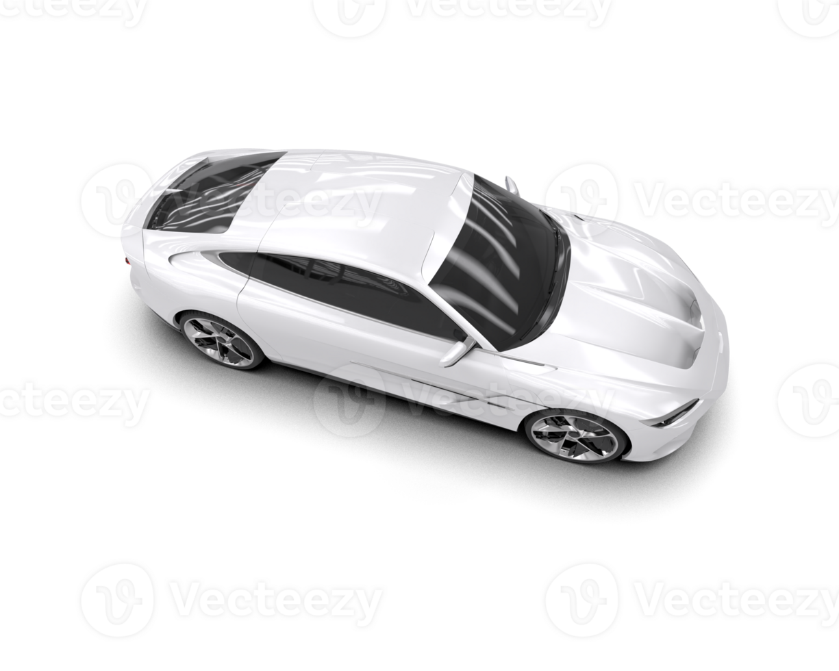 Realistic sport car isolated on background. 3d rendering - illustration png
