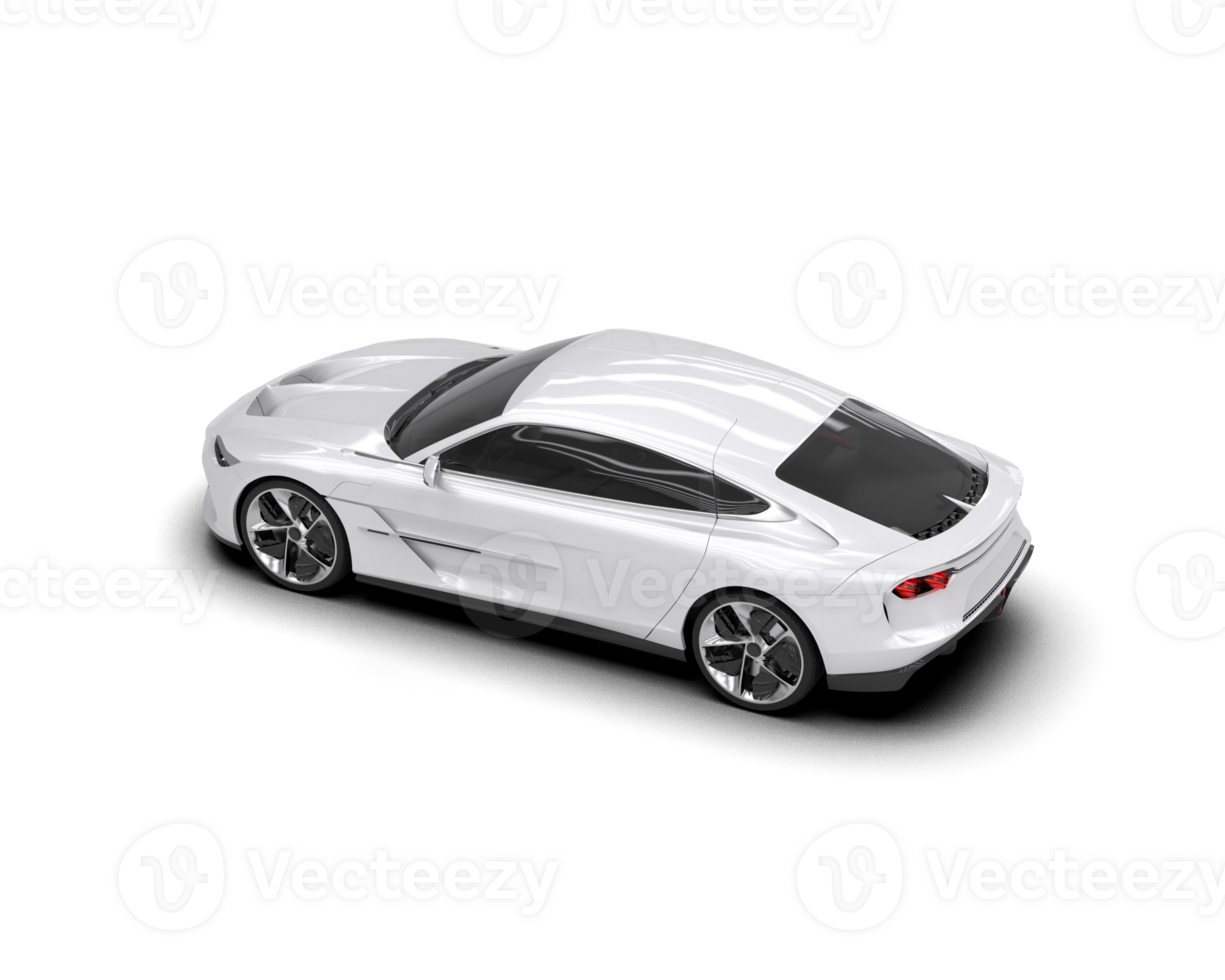 Realistic sport car isolated on background. 3d rendering - illustration png