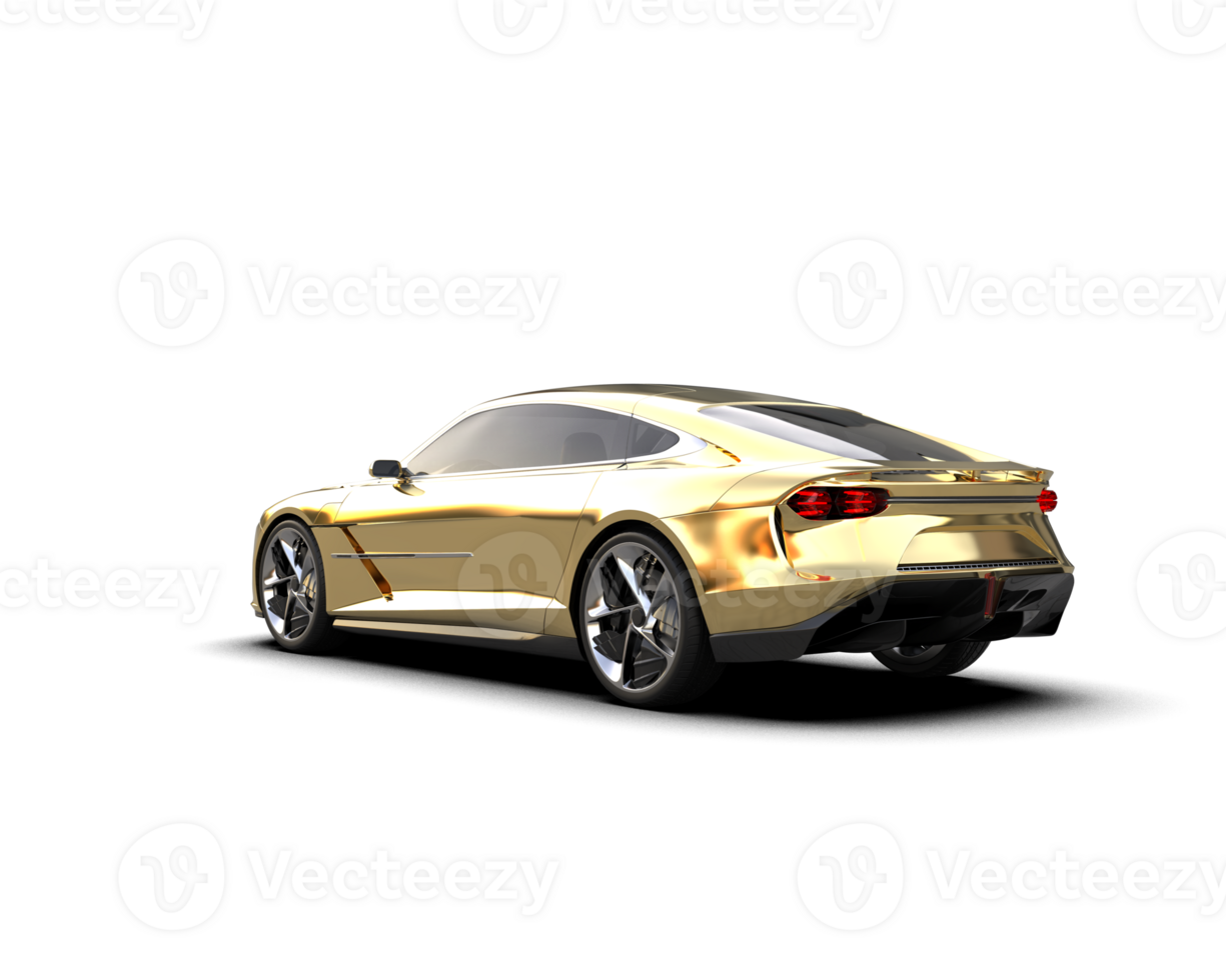 Realistic sport car isolated on background. 3d rendering - illustration png
