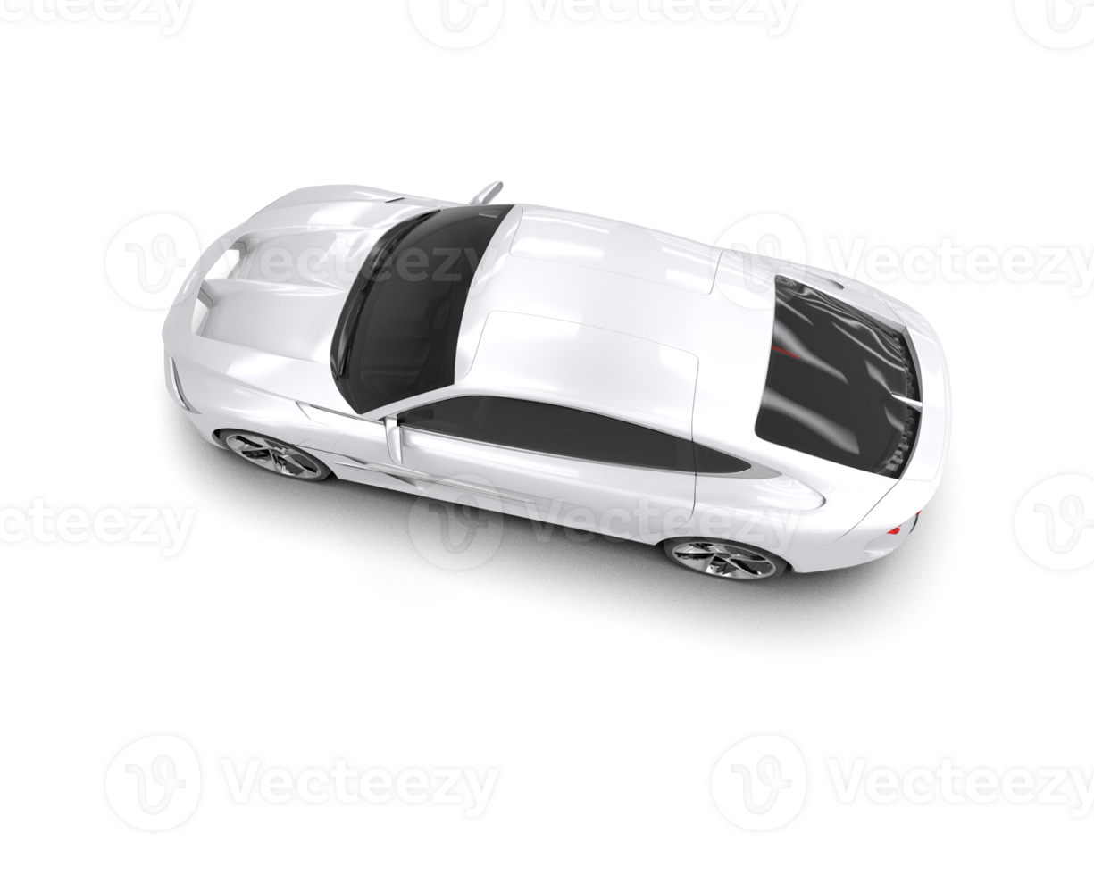 Realistic sport car isolated on background. 3d rendering - illustration png