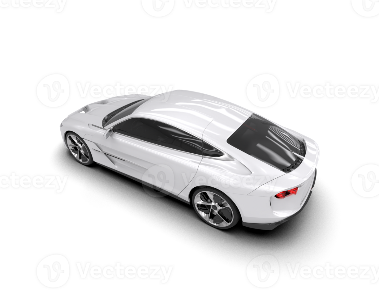 Realistic sport car isolated on background. 3d rendering - illustration png