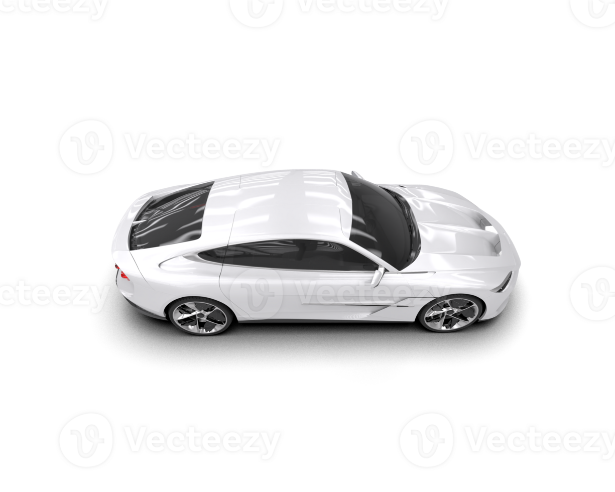 Realistic sport car isolated on background. 3d rendering - illustration png