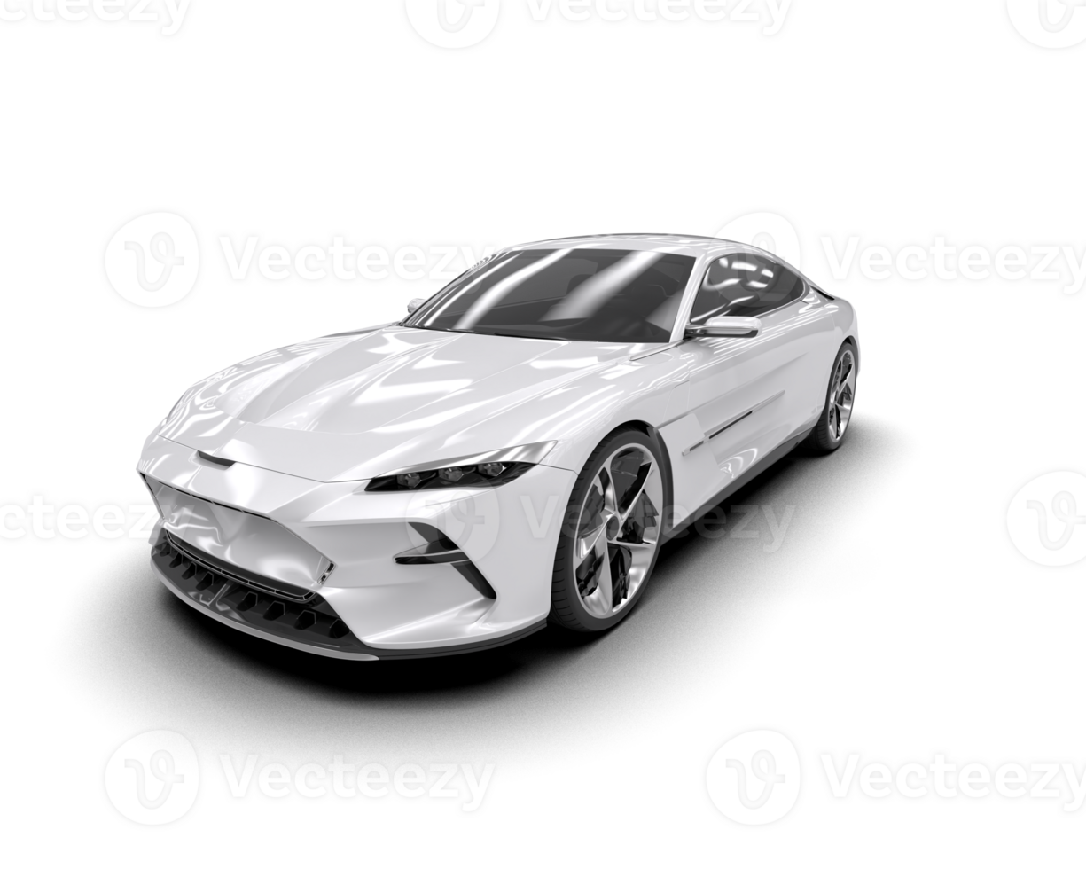 Realistic sport car isolated on background. 3d rendering - illustration png