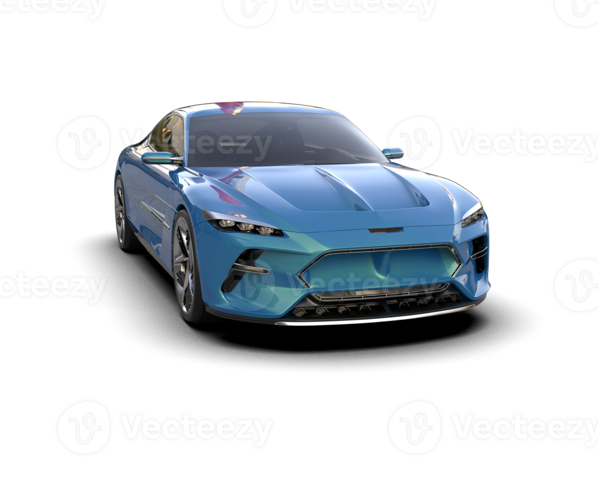 Realistic sport car isolated on background. 3d rendering - illustration png