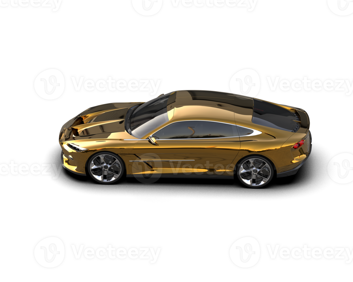 Realistic sport car isolated on background. 3d rendering - illustration png
