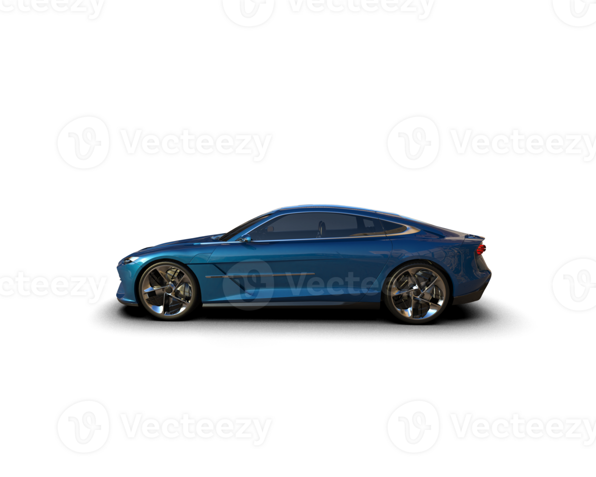 Realistic sport car isolated on background. 3d rendering - illustration png