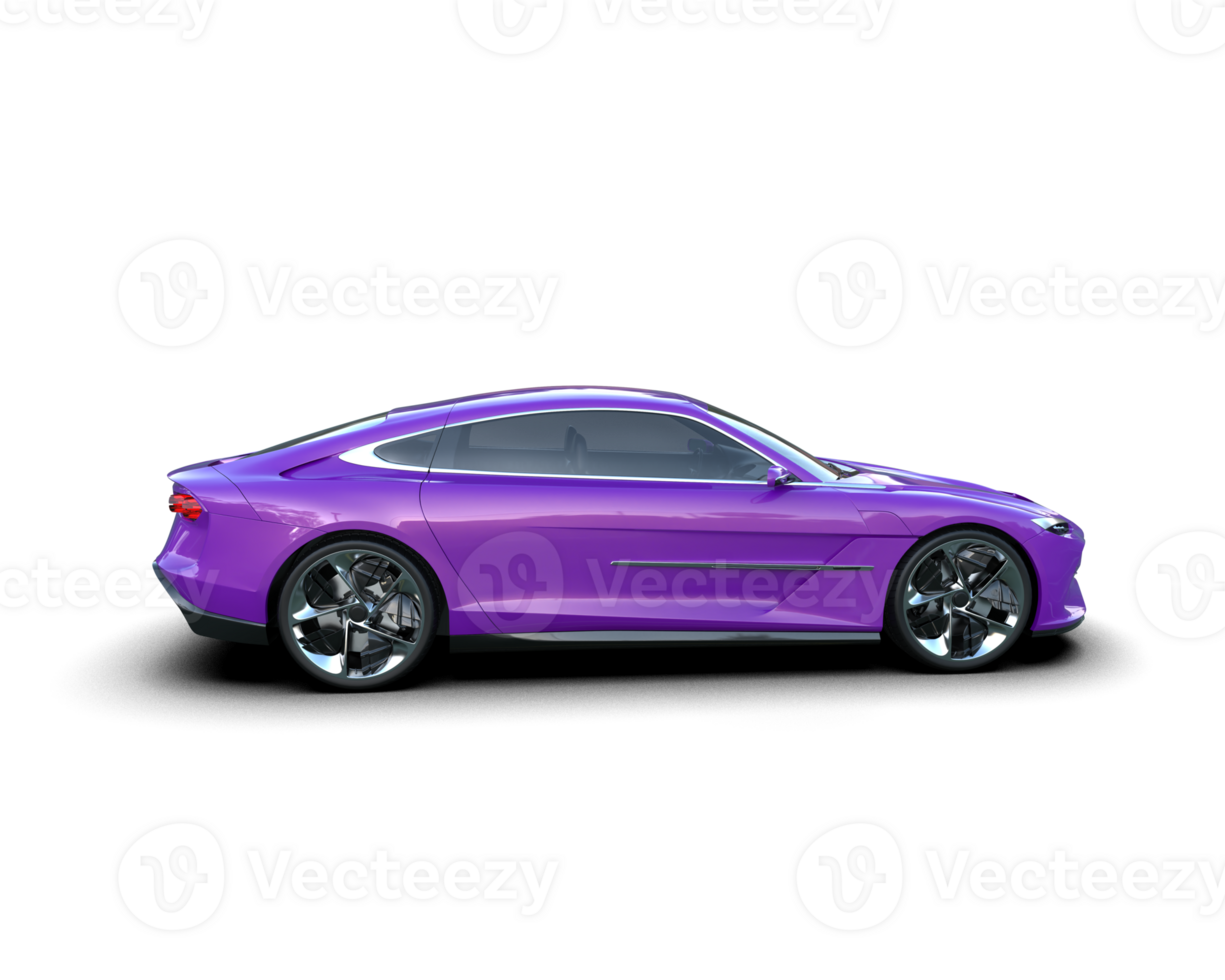 Realistic sport car isolated on background. 3d rendering - illustration png