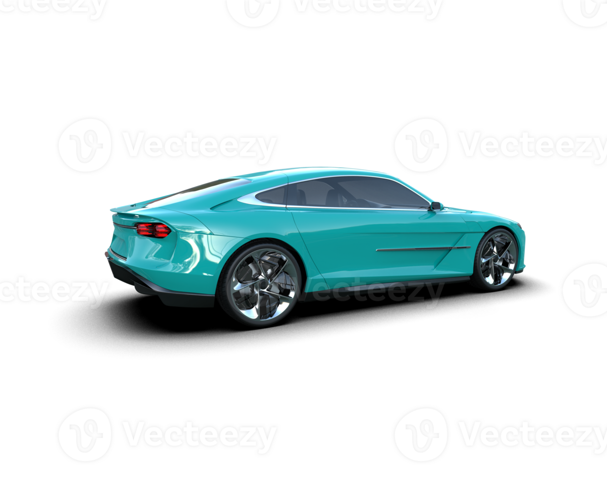 Realistic sport car isolated on background. 3d rendering - illustration png