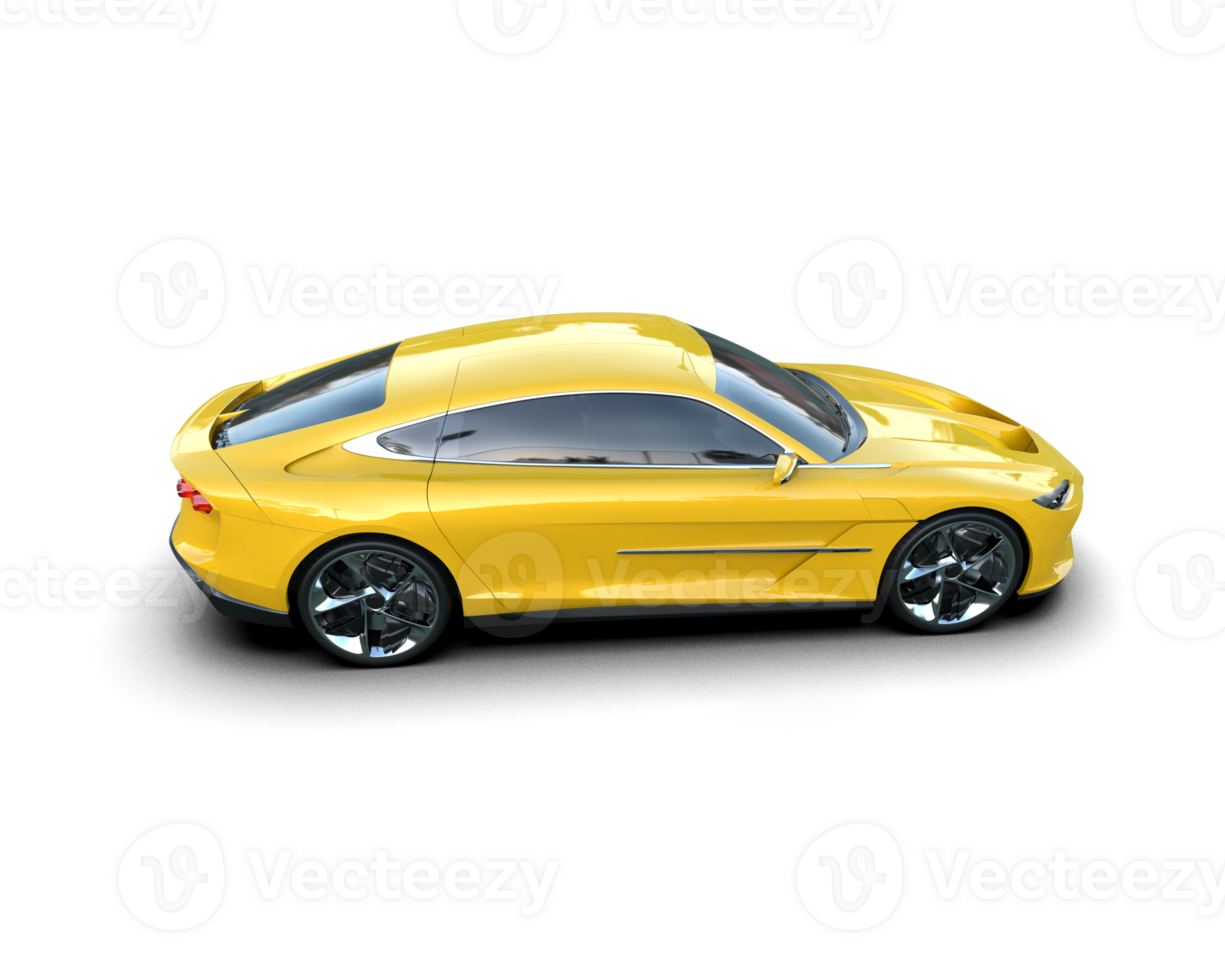 Realistic sport car isolated on background. 3d rendering - illustration png