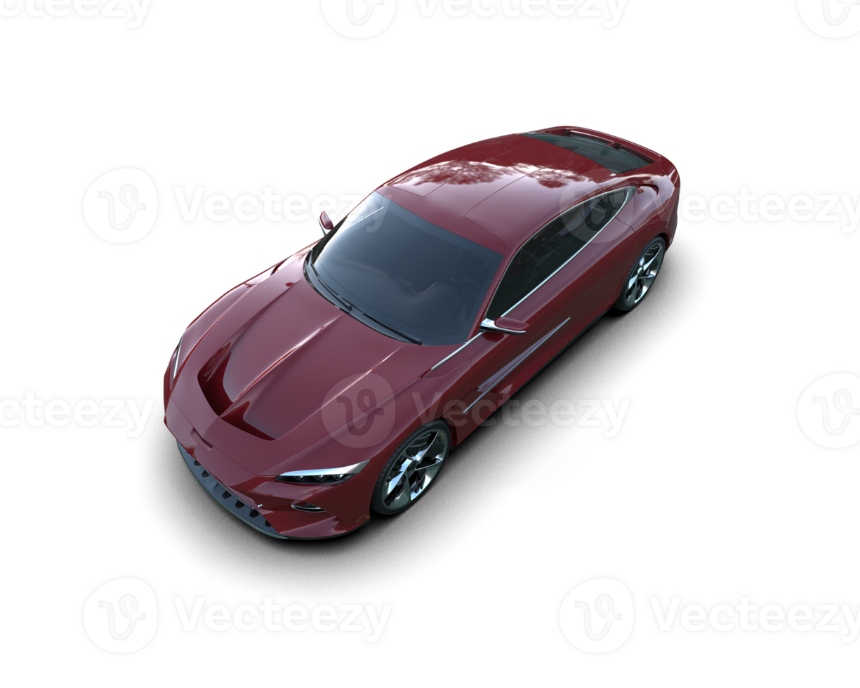 Realistic sport car isolated on background. 3d rendering - illustration png