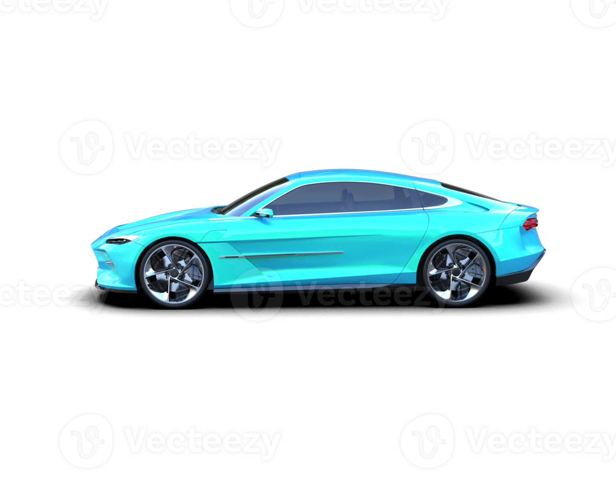 Realistic sport car isolated on background. 3d rendering - illustration png