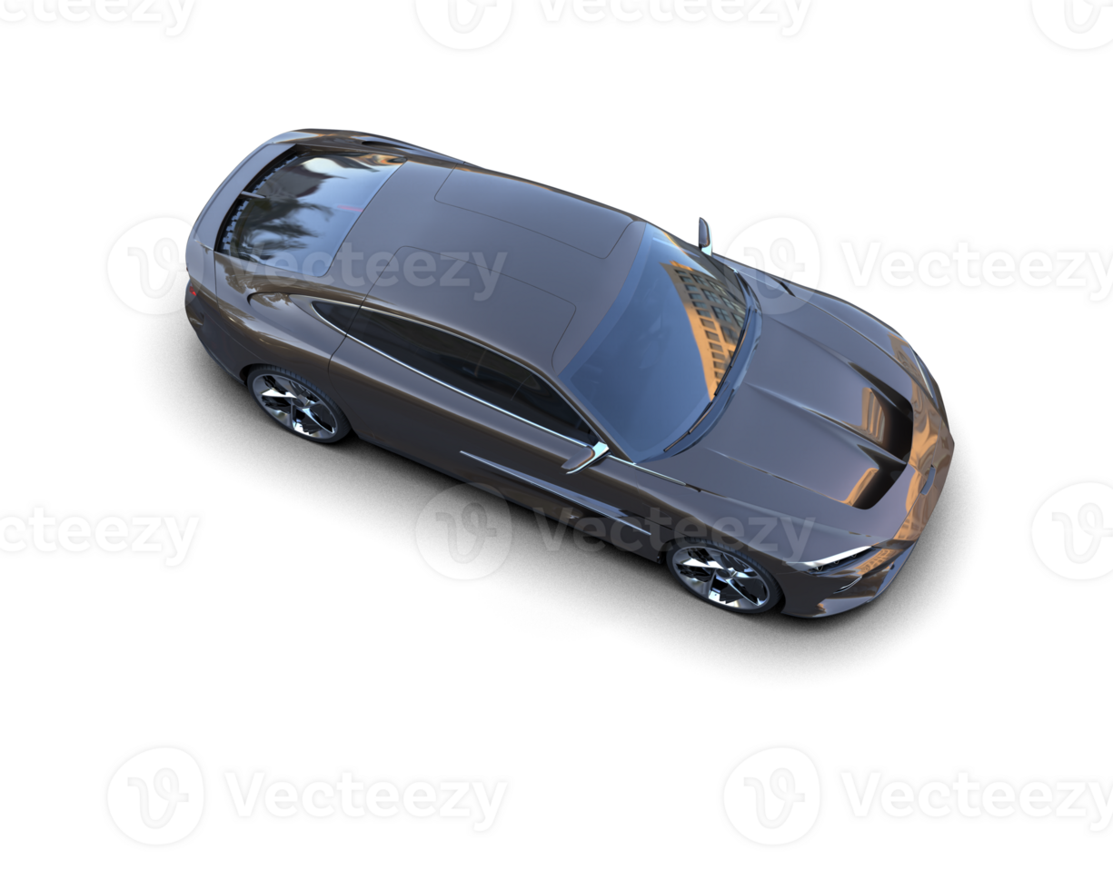 Realistic sport car isolated on background. 3d rendering - illustration png