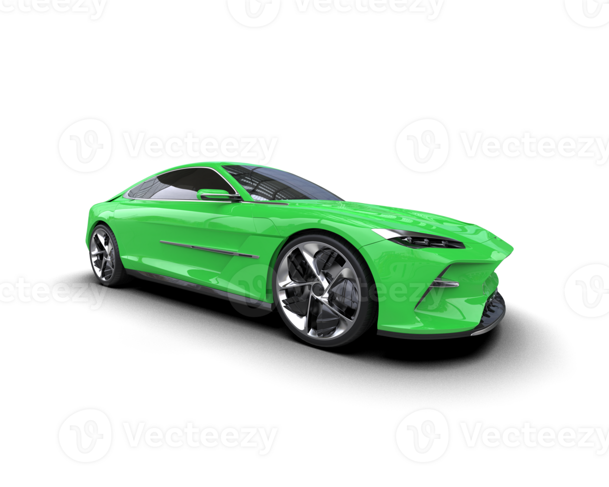 Realistic sport car isolated on background. 3d rendering - illustration png