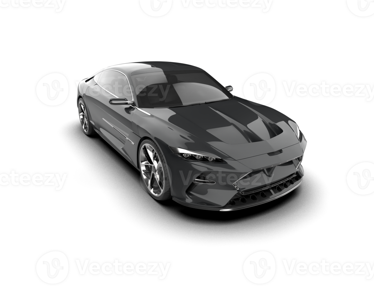 Realistic sport car isolated on background. 3d rendering - illustration png