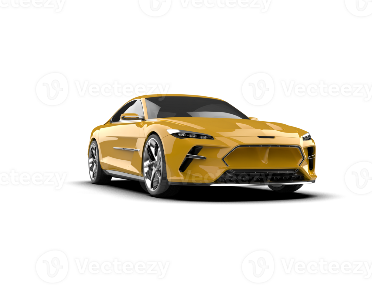 Realistic sport car isolated on background. 3d rendering - illustration png