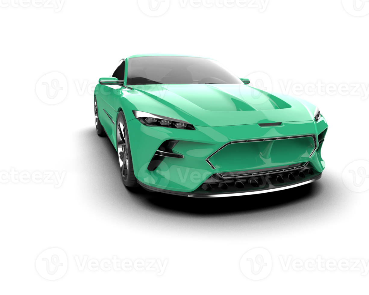 Realistic sport car isolated on background. 3d rendering - illustration png