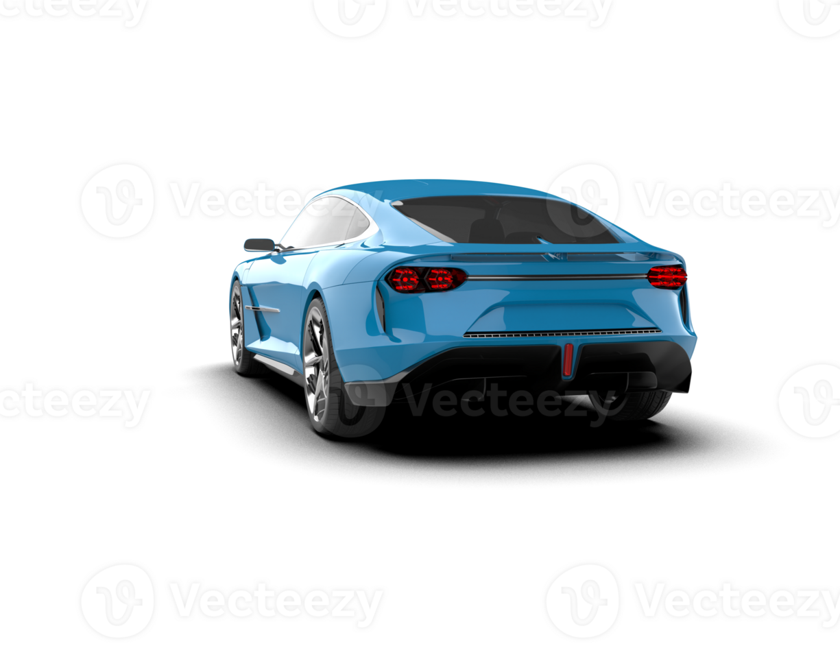 Realistic sport car isolated on background. 3d rendering - illustration png