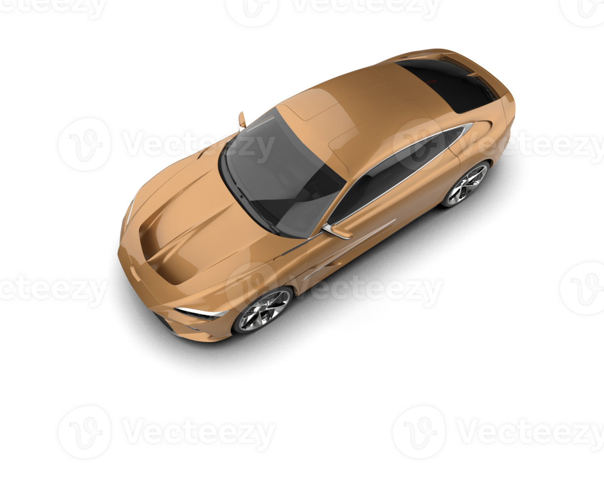 Realistic sport car isolated on background. 3d rendering - illustration png