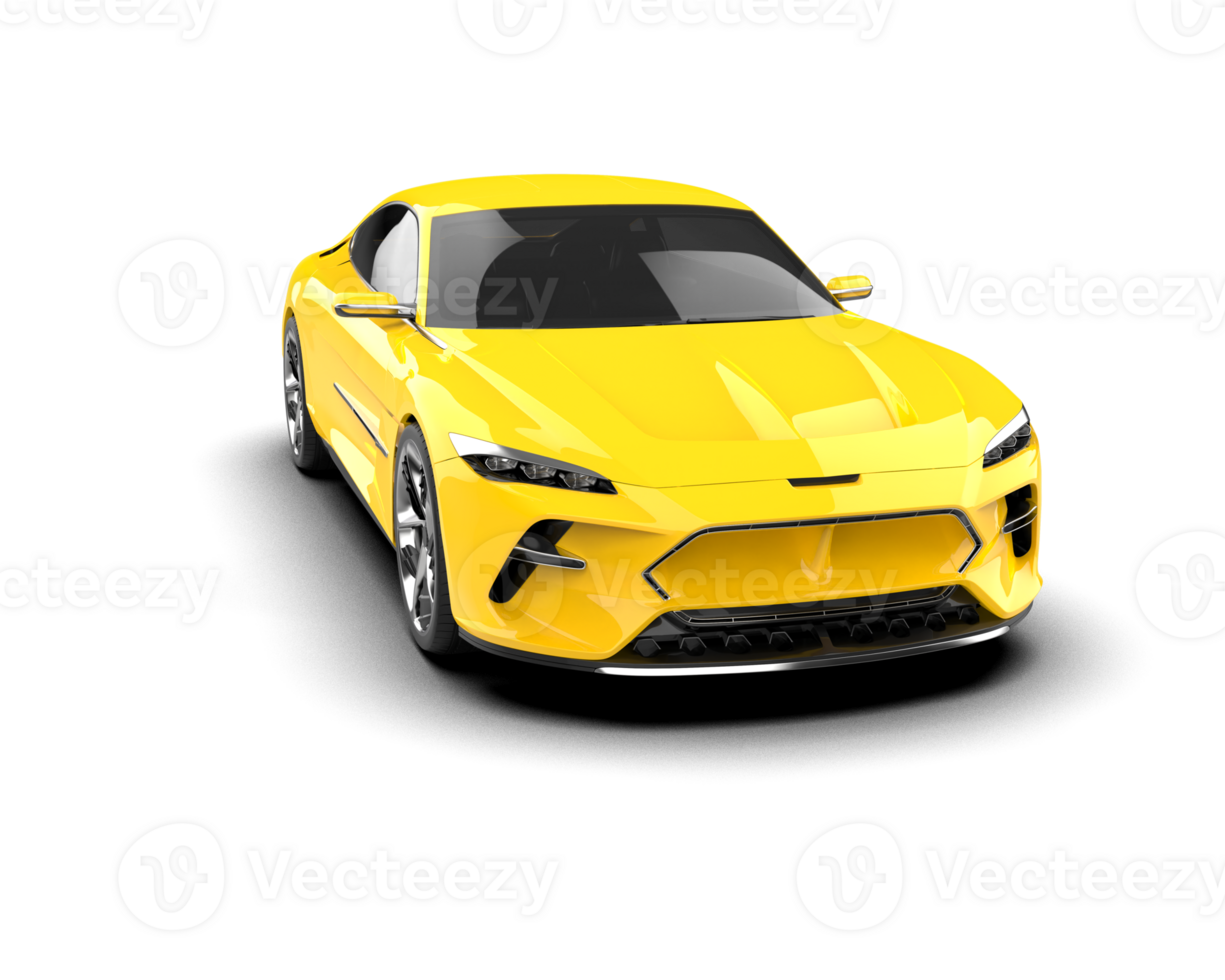 Realistic sport car isolated on background. 3d rendering - illustration png
