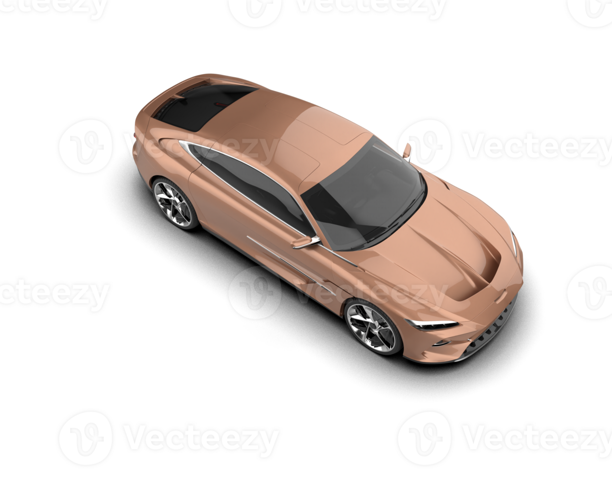 Realistic sport car isolated on background. 3d rendering - illustration png