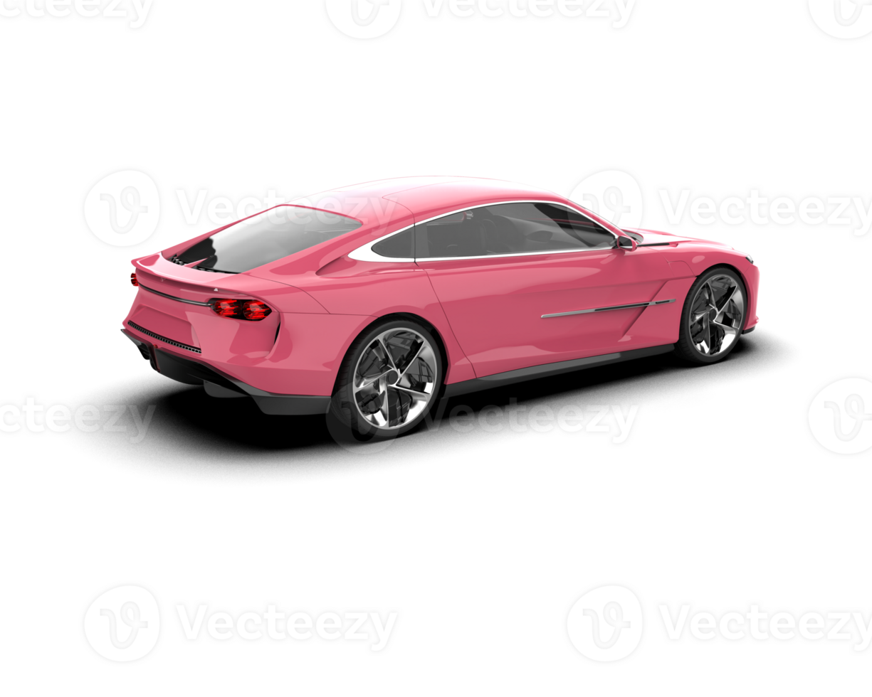 Realistic sport car isolated on background. 3d rendering - illustration png