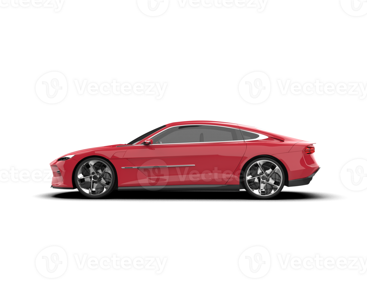 Realistic sport car isolated on background. 3d rendering - illustration png