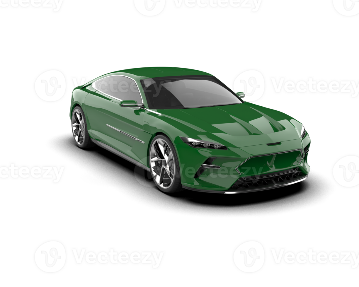 Realistic sport car isolated on background. 3d rendering - illustration png