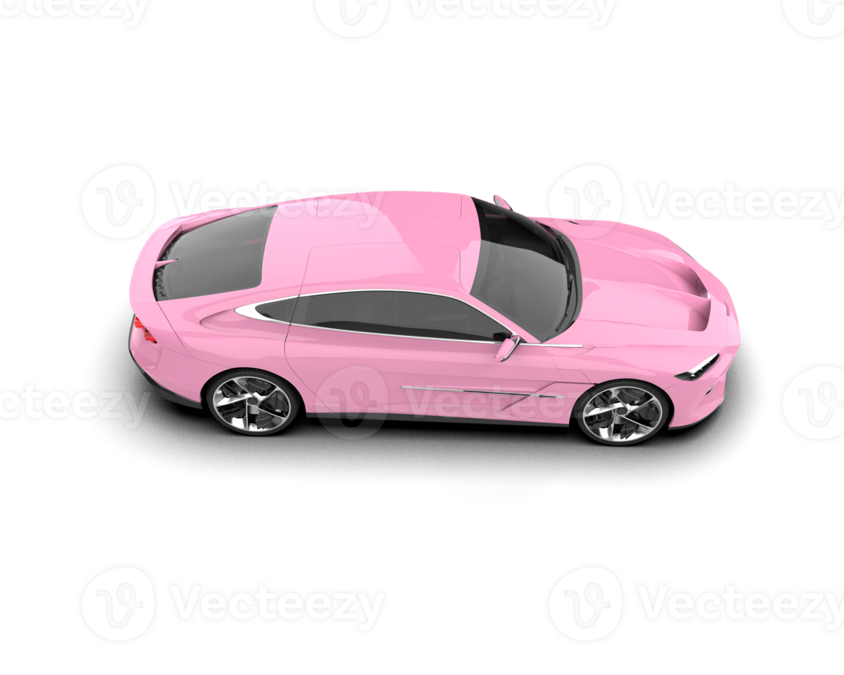Realistic sport car isolated on background. 3d rendering - illustration png