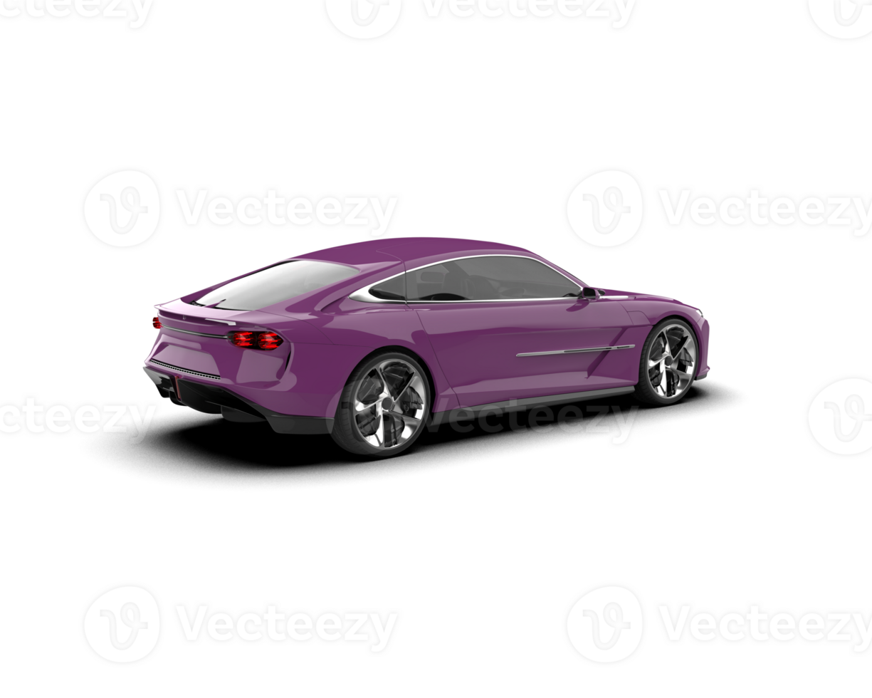 Realistic sport car isolated on background. 3d rendering - illustration png