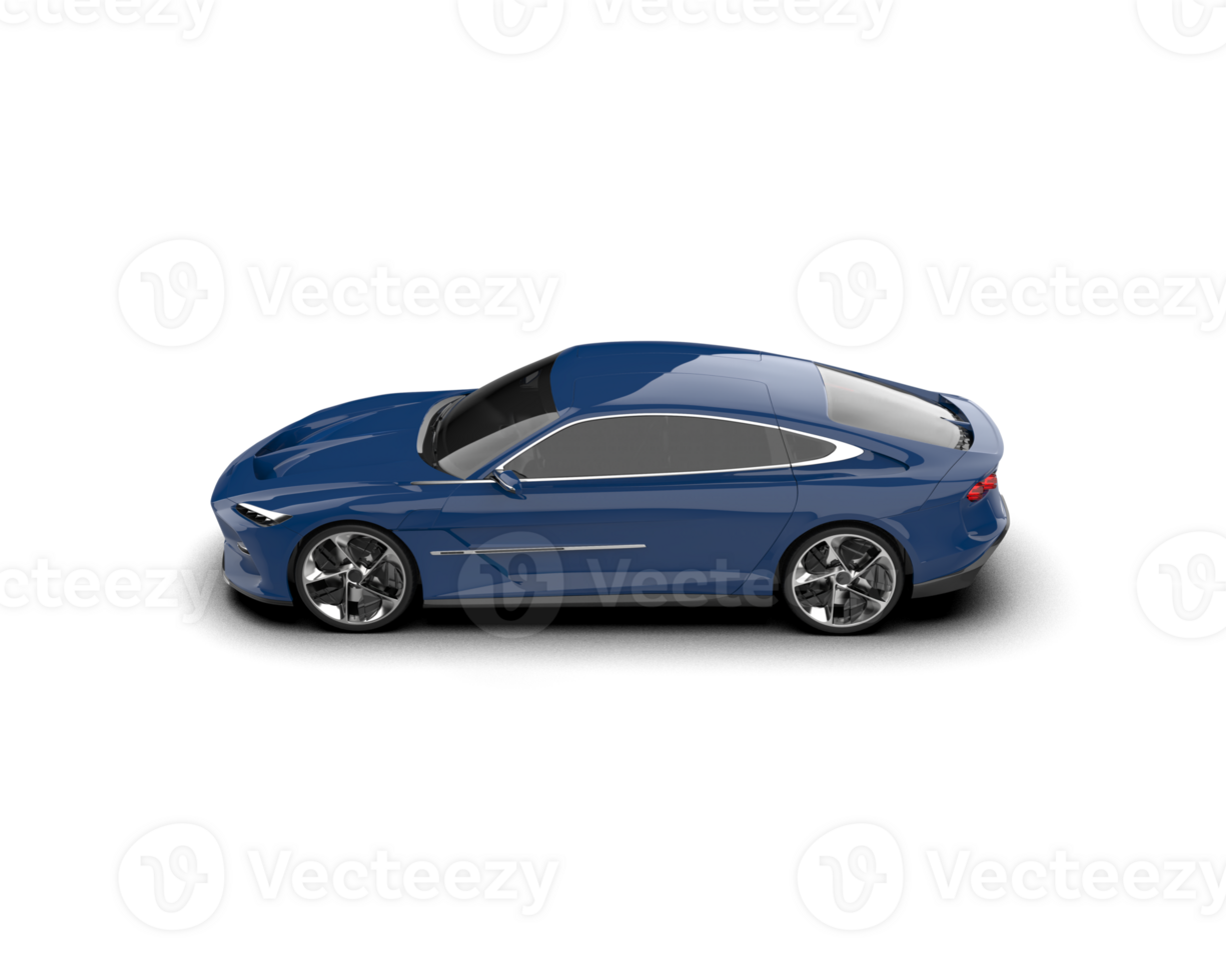 Realistic sport car isolated on background. 3d rendering - illustration png