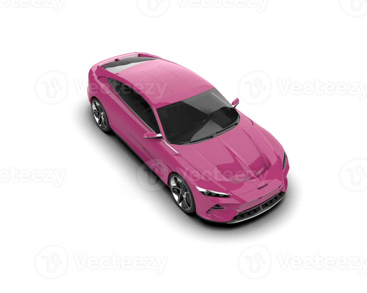 Realistic sport car isolated on background. 3d rendering - illustration png