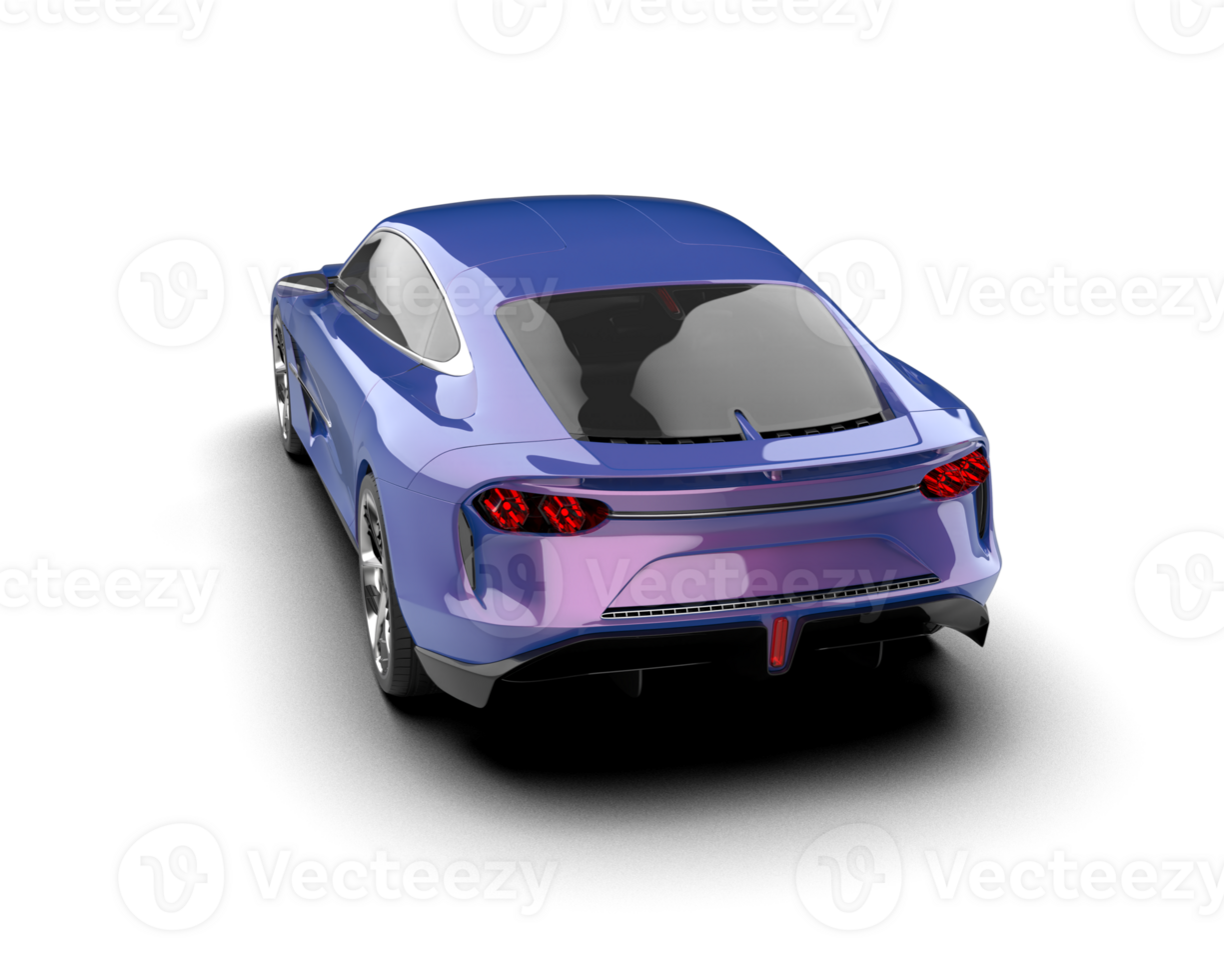 Realistic sport car isolated on background. 3d rendering - illustration png