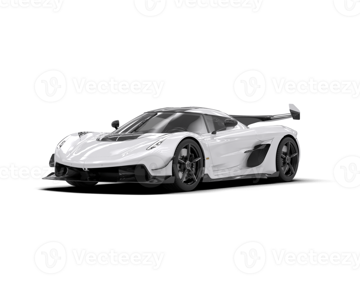 Realistic sport car isolated on background. 3d rendering - illustration png