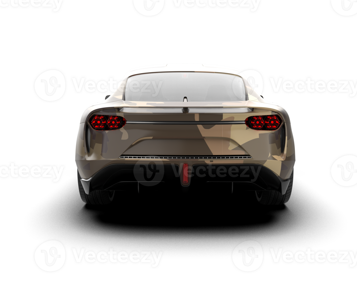 Realistic sport car isolated on background. 3d rendering - illustration png