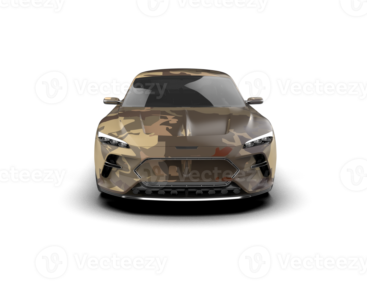 Realistic sport car isolated on background. 3d rendering - illustration png