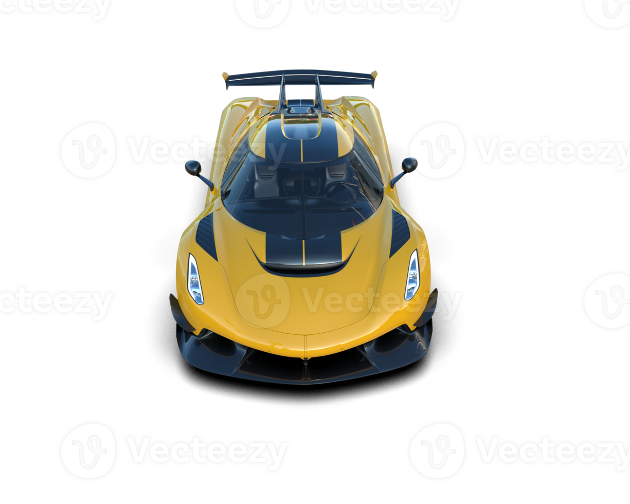 Realistic sport car isolated on background. 3d rendering - illustration png