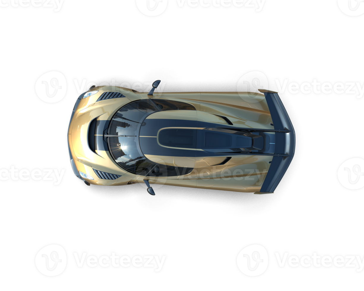 Realistic sport car isolated on background. 3d rendering - illustration png